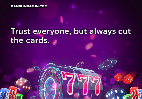 gambling jokes - cut the cards