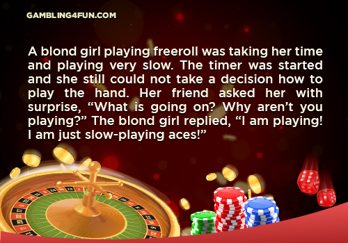 Blondie plays poker jokes